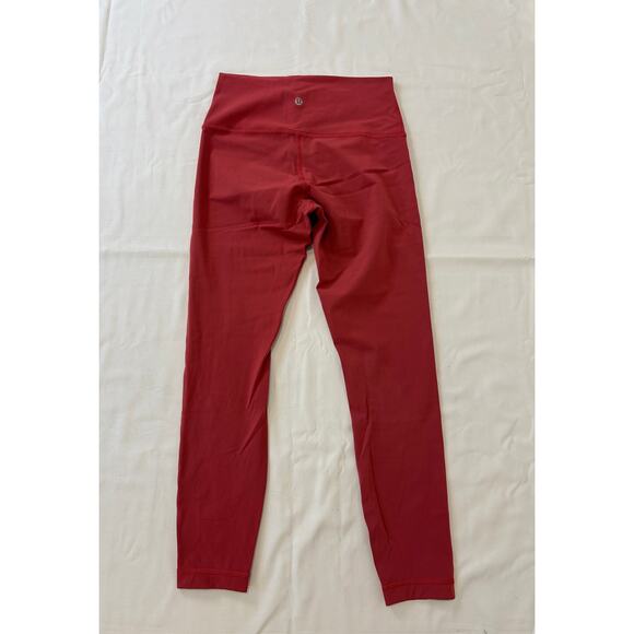 Lululemon women's Pink Align™ High-Rise Pant 25" Size 6 - Picture 2 of 3
